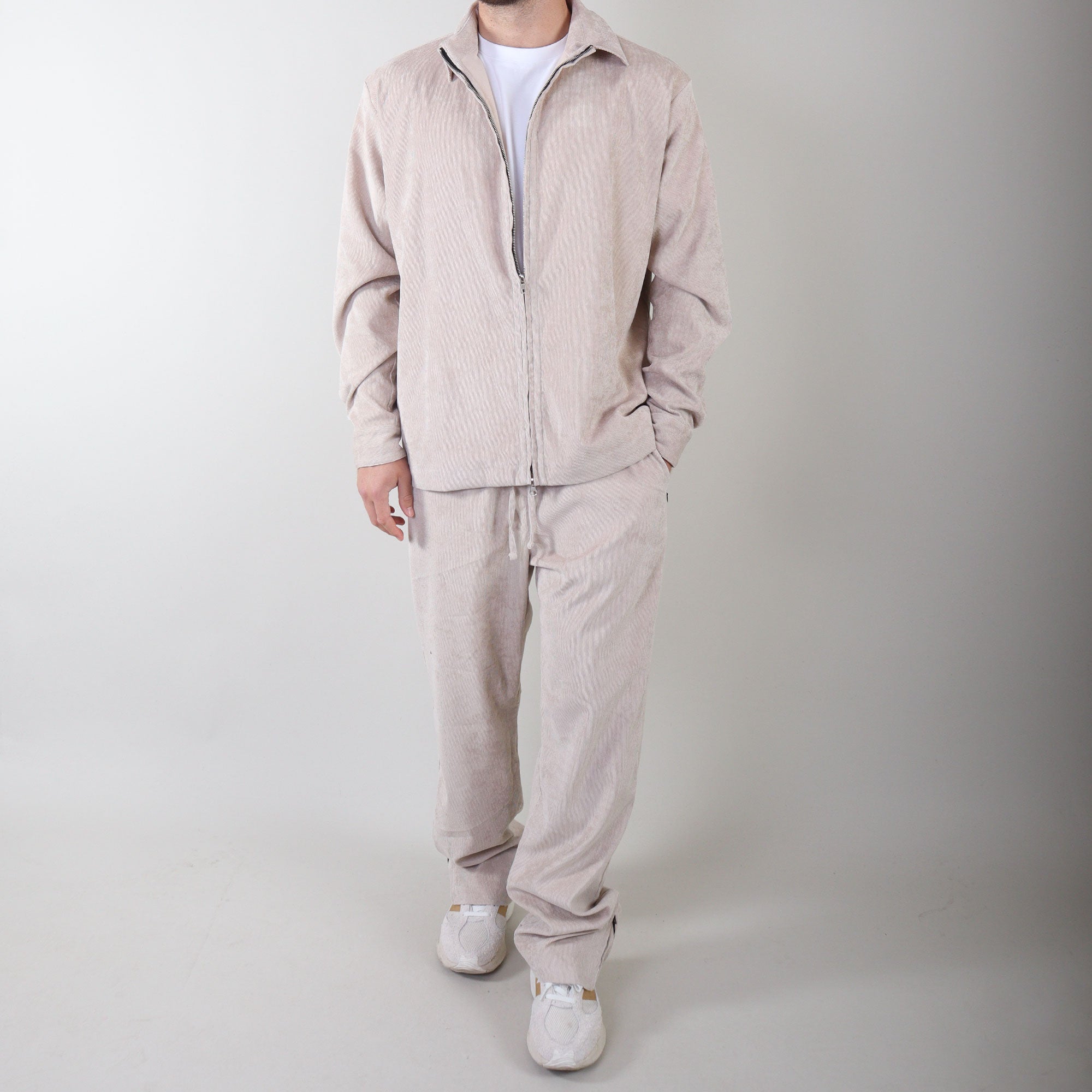 PRJCT rib pants sand
