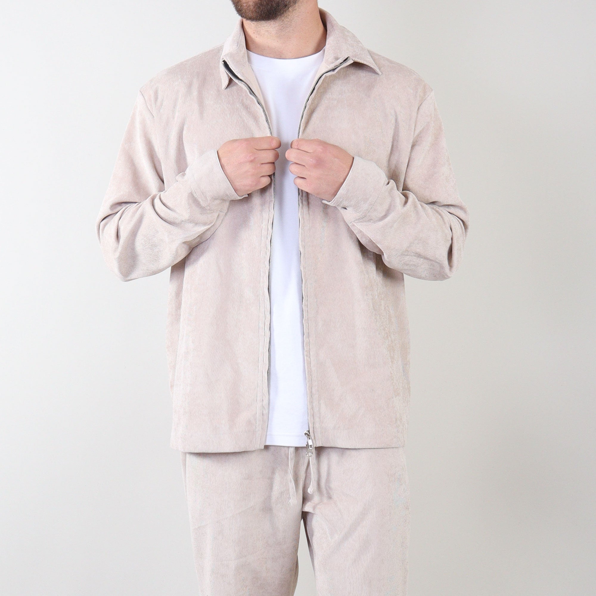 PRJCT Corduroy jacket beige