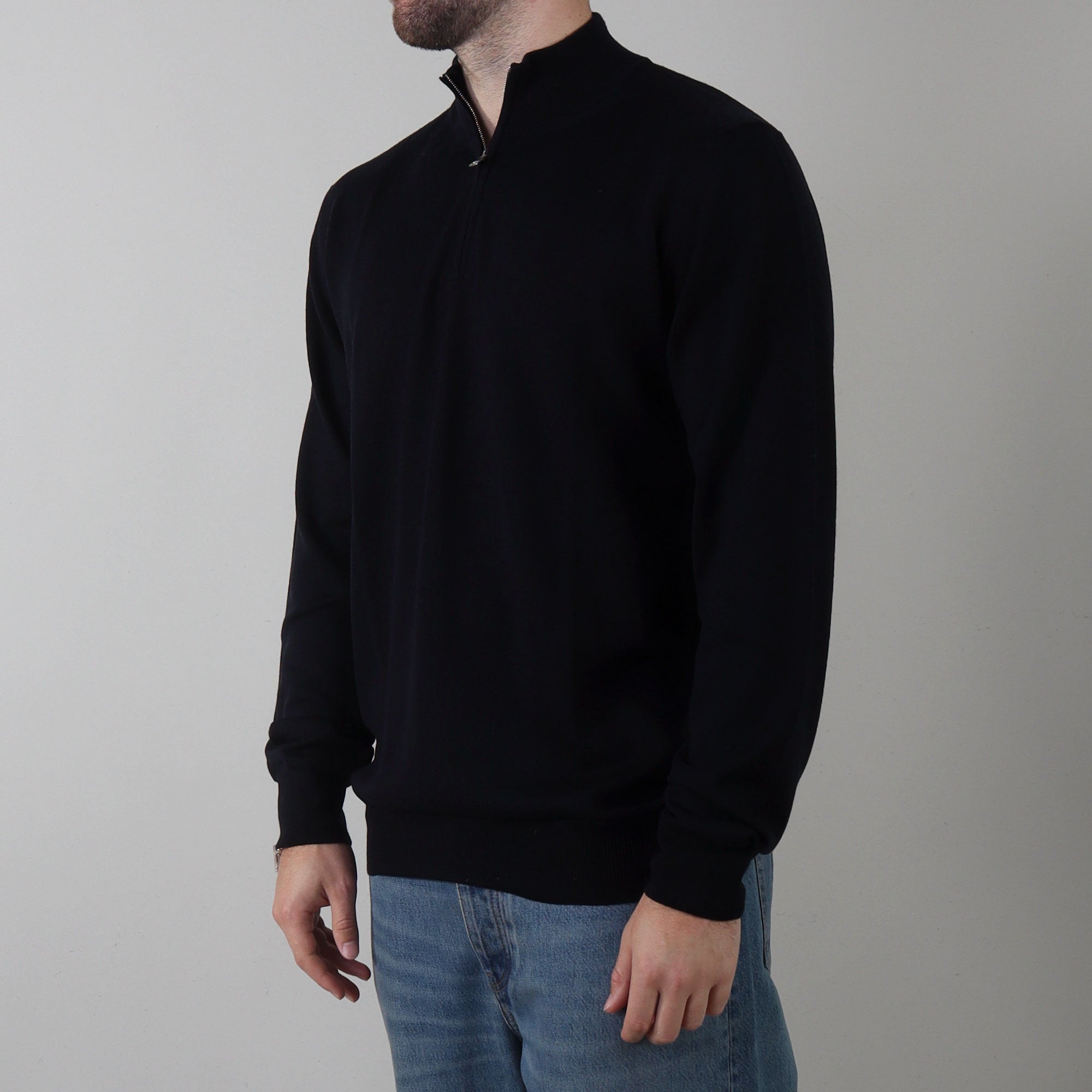PRJCT merino zip navy
