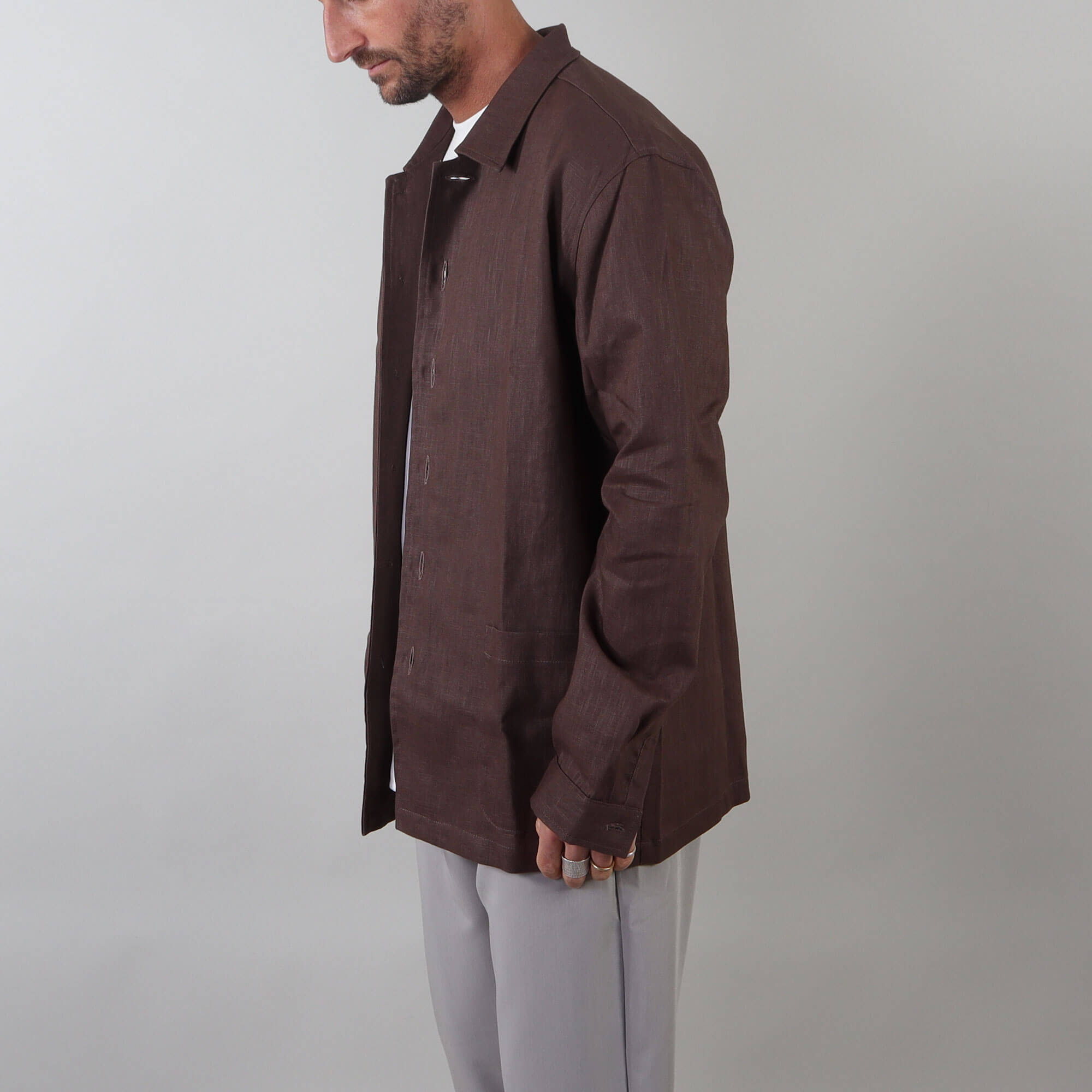 PRJCT lino pocket brown