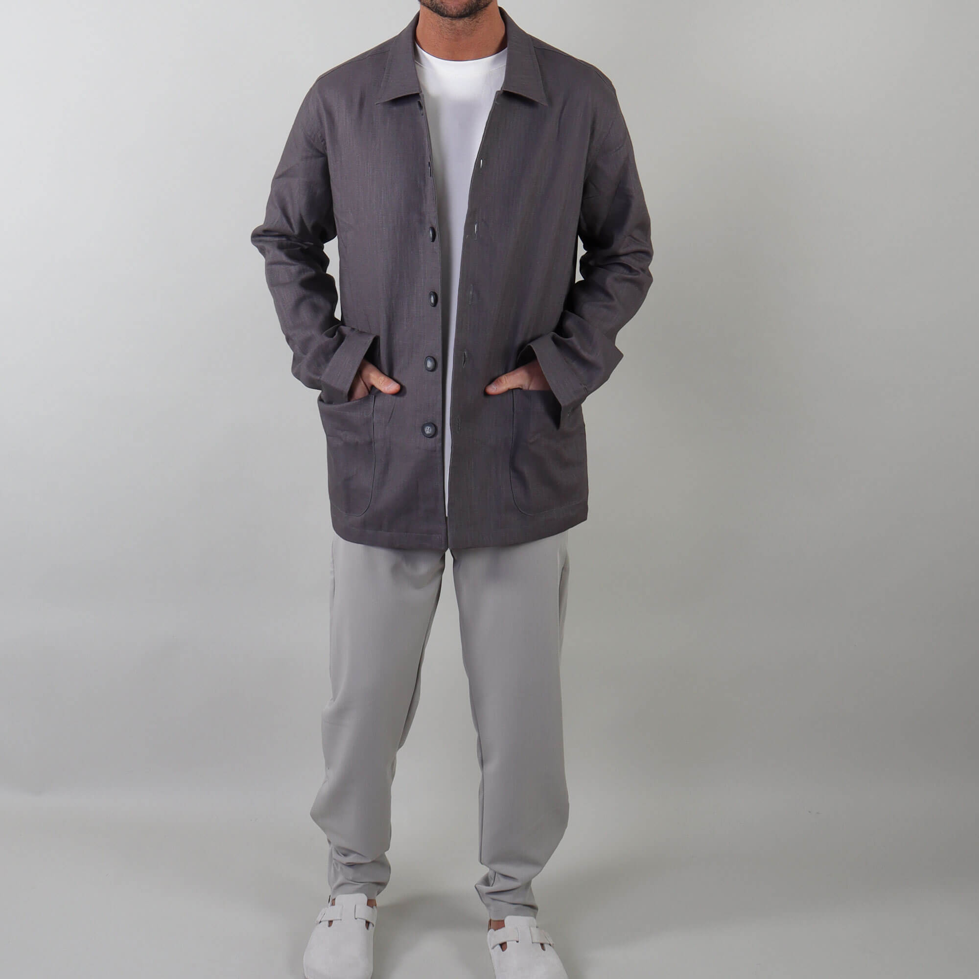 PRJCT lino pocket grey