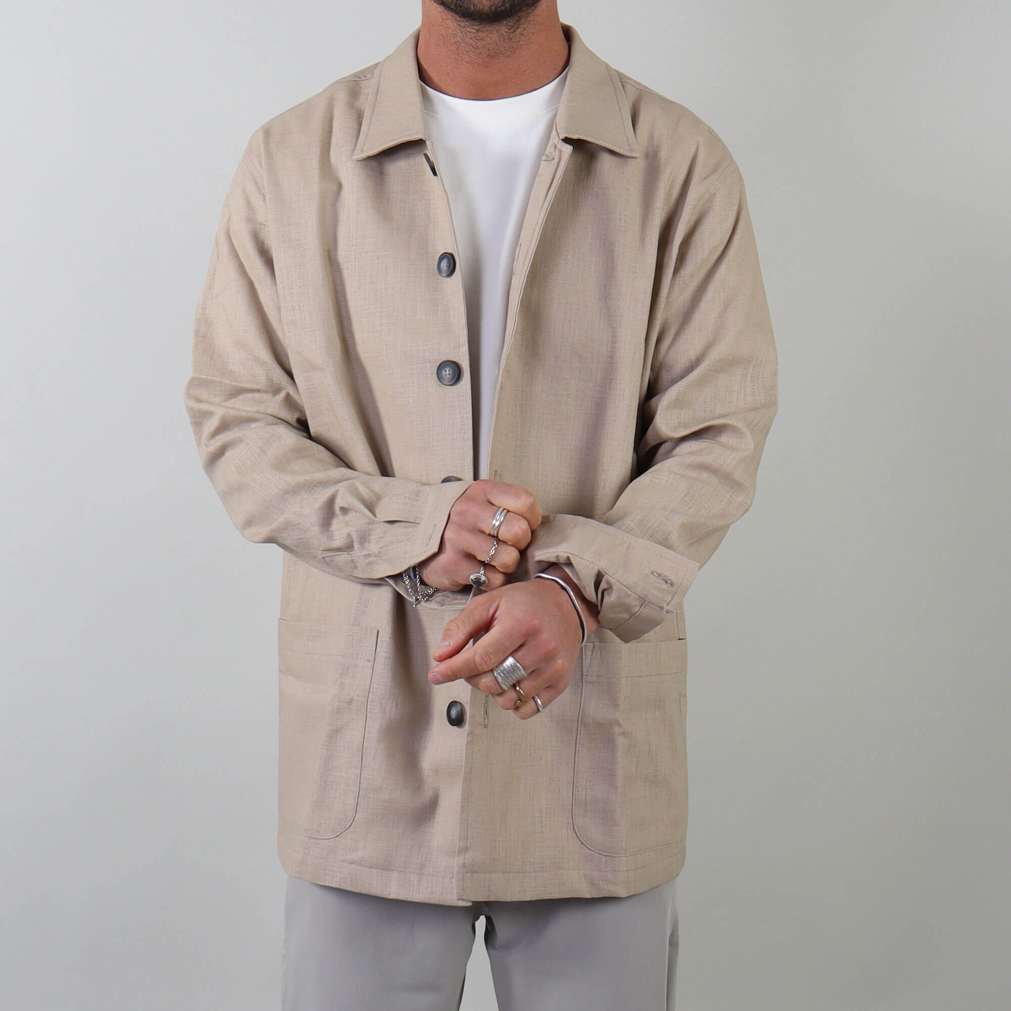 PRJCT lino pocket beige