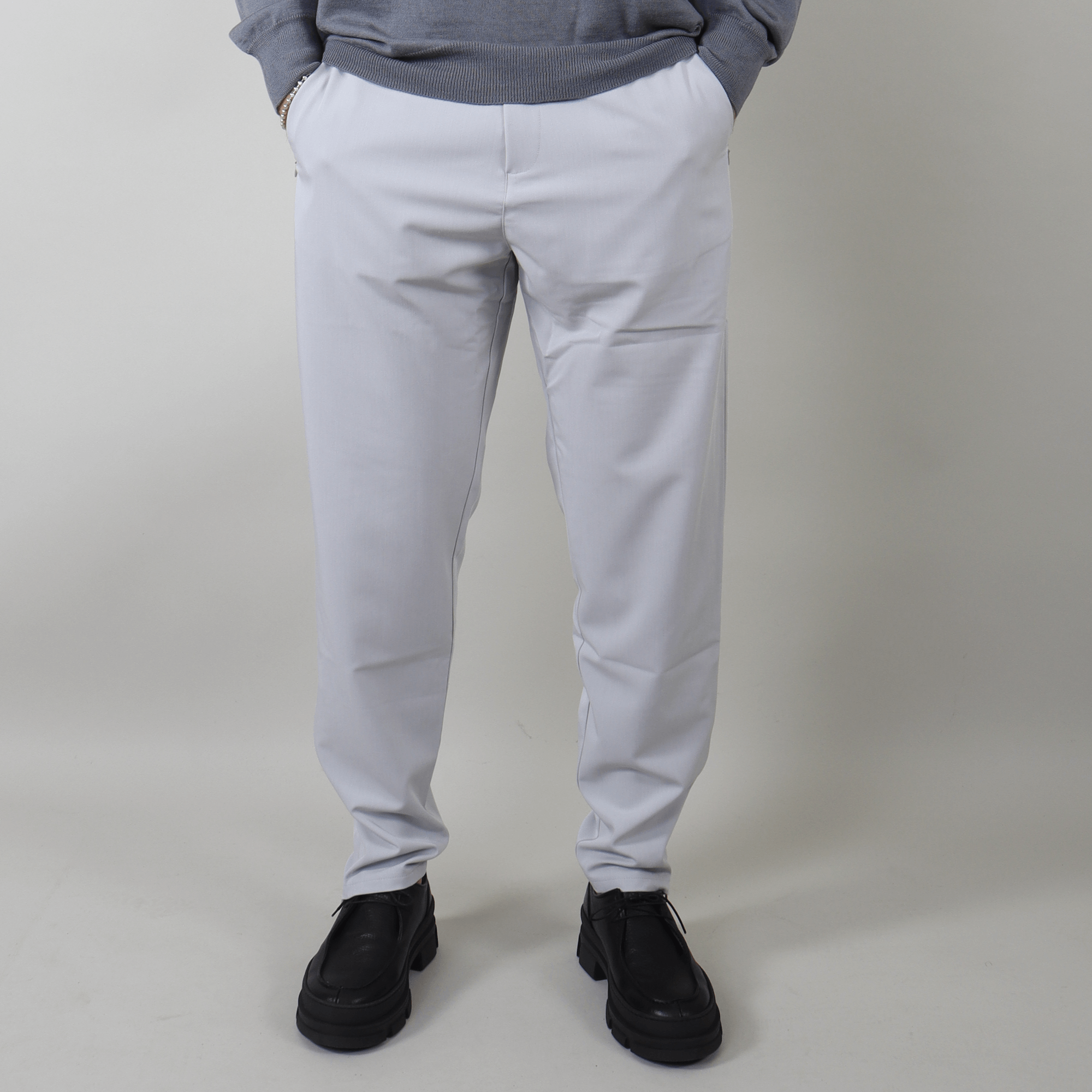 PRJCT zip pants pantalon light grey